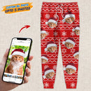 Personalized Custom Photo With Christmas Pattern Cat Men and Women's Sweatpants HN221102SP