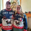 Personalized Cat Dad/Mom Winter Christmas Sweatshirt HM190901SS