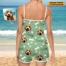 Personalized Custom Dog Cat Photo Sleeveless Romper HM23032301SR