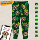 Personalized Custom Photo Dog Cat St Patrick's Day Sweatpants TL11012301SP