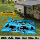 Personalized Life Is Better At The Campsite Camping Patio Mat HM140901RG