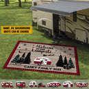 Personalized Christmas Camping Patio Mat HM111001RG