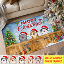 Personalized Happy Pawlidays Dog Garden Rug TL171001RG