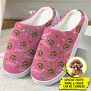 Personalized Custom Photo Dog Cat Plush Slippers TL041101S