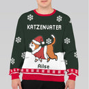 Personalisierte Katze Papa/Mama Winter Weihnachten Sweatshirt HM190901GE