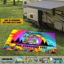 Personalized Welcome To Our Campsite Camping Patio Mat TL210902RG