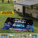 Personalized Stay Trippy Little Hippie Camping Patio Mat TL210901RG