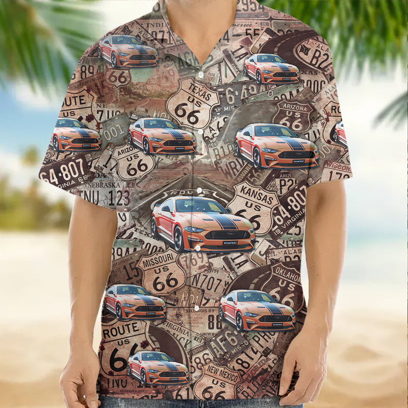 Upload Car Photo High Quality Unisex Hawaiian Shirt For Men And Women TL23032303Y
