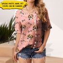 Personalized Custom Photo Dog Cat Casual O-Neck Short Sleeve T-Shirt HM311001OT