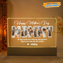 Personalized Custom Photo Happy Mother's Day LED Night Light Acrylic Plaque HM03032301AP