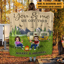 Personalized Together We Build A Life We Loved Camping Sherpa Fleece Blanket TL031001BF
