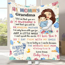 Personalized I Say I Love You With My Smile Sherpa Fleece Blanket HM27032301BF