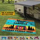 Personalized Drive Slow Drunk Campers Matter Camping Patio Mat HM210901RG