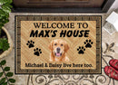 Personalized Welcome To House Dog Doormat TL01022301DM