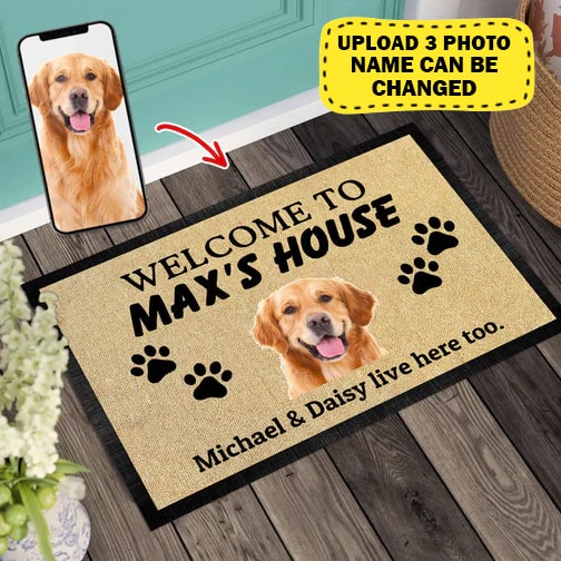 Personalized Welcome To House Dog Doormat TL01022301DM