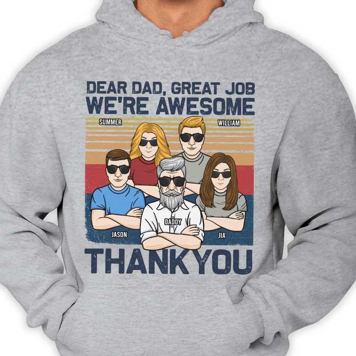 Personalized Dear Dad Great Job Shirt HM12012301TS