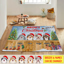 Personalized Happy Pawlidays Dog Garden Rug TL171001RG