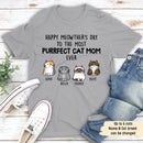 Personalized Purrfect Cat Mom Shirt HM01042301TS