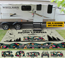 Personalized Happy Campers Camping Patio Mat TL130901RG