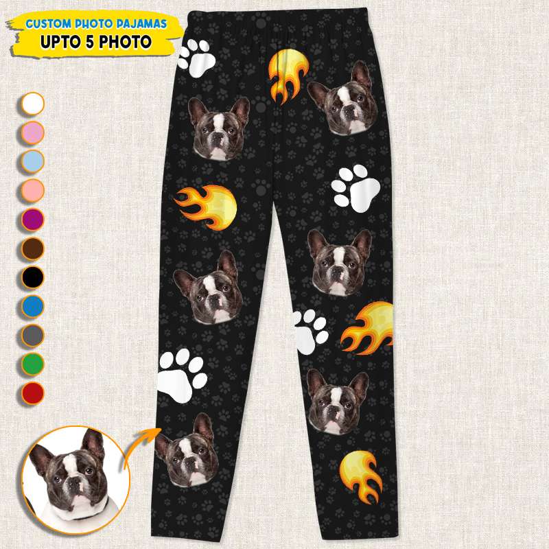 Personalized Custom Photo Dog Cat With Accessories Pattern Pet Pajamas TL171101PJ