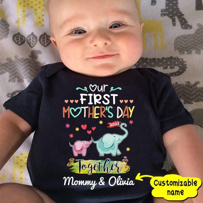 Our First Mother's Day Onesies T-Shirt TL29032303BD