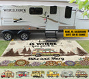 Personalized Welcome To Our Campsite Camping Patio Mat TL130902RG