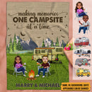 Personalized Together We Build A Life We Loved Camping Sherpa Fleece Blanket TL031001BF