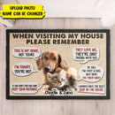 Personalized Remember When Visiting Our House Doormat TL281201DM