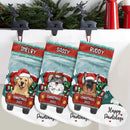Personalized Loads Of Love Christmas Truck - Christmas Dogs & Cats Christmas Stockings HN290801CHS