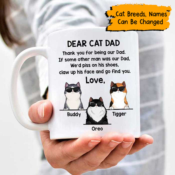 Personalized Dear Cat Dad We'd Go Find You Cat Mug HM291201MG