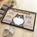 Personalized Remember When Visiting Our House Doormat TL281201DM