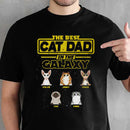 Personalized Best Cat Dad In The Galaxy - Gift for Cat Dad, Cat Mom Shirt TL291201TS