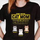 Personalized Best Cat Dad In The Galaxy - Gift for Cat Dad, Cat Mom Shirt TL291201TS