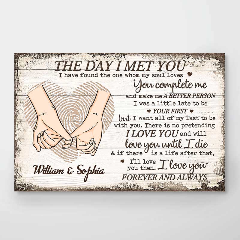 Personalized Love You Forever And Always - Gift For Couples Poster HM12012301PO