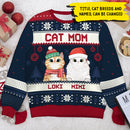 Personalized Cat Mom Cat/Dad Christmas Sweatshirt HM121001SS