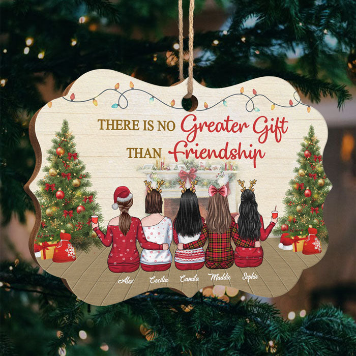 Personalized Friendship Is The Greatest Gift Christmas Ornament HM171001OW
