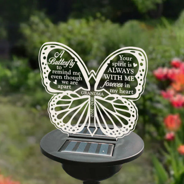 Personalized Your Spirit Is Always With Me Memorial Garden Solar Light TL281202GSL