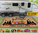 Personalized Happy Halloween Camping Patio Mat HM171001RG