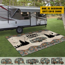 Personalized Home Is Where You Park It Camping Patio Mat TL130903RG