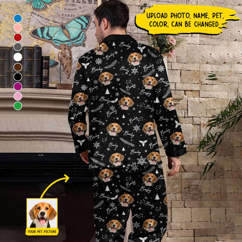 Personalized Custom Photo Dog Cat Christmas Pajamas HM281001PJ