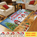 Personalized Happy Pawlidays Dog Garden Rug TL171001RG
