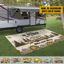 Personalized Welcome To Our Campsite Camping Patio Mat TL130902RG