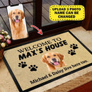 Personalized Welcome To House Dog Doormat TL01022301DM
