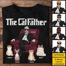 Personalized The Cat Father Cat Dad In Suit - Gift for Cat Dad Shirt HM281201TS