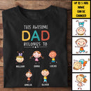 Personalized This Awesome Dad Belongs To Shirt HM211201TS