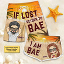 Personalized If Lost Return To Bae Couple Beach Shorts TL171101OS