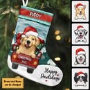 Personalized Loads Of Love Christmas Truck - Christmas Dogs & Cats Christmas Stockings HN290801CHS