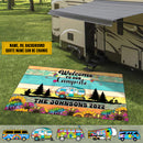 Personalized Welcome To Our Campsite Camping Patio Mat TL210902RG