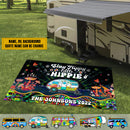 Personalized Stay Trippy Little Hippie Camping Patio Mat TL210901RG