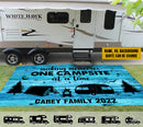 Personalized Life Is Better At The Campsite Camping Patio Mat HM140901RG